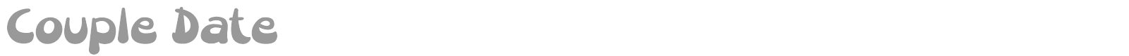 Couple Date font preview